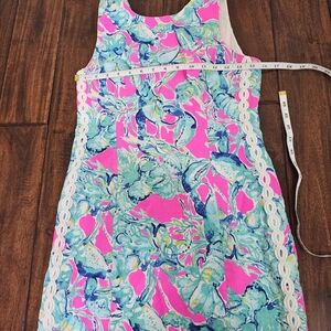 Lillt Pulitzer Mila Stretch Shift Dress Lobster In Love Print Size 2